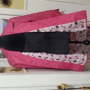 Pink vintage style jacket by Erin  size XL